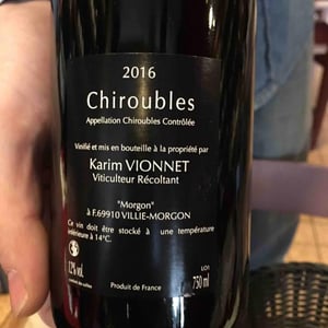 Chiroubles - Karim Vionnet - Karim Vionnet 