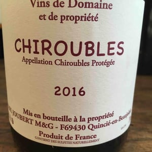 Chiroubles - Domaine Marcel Joubert - Carine Joubert 