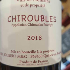 Chiroubles - Domaine Marcel Joubert - carine-joubert