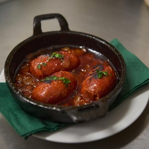 Chorizo In Cider With Caramelised Onions - La Peccadille - 605976