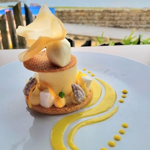 Citron Yuzu, Mousse Chocolat Blanc Et Vanille, Sorbet Yuzu - Ar Men Du - 607036