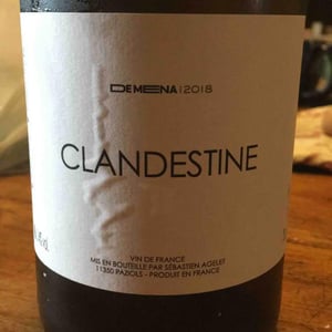 Domaine de Mena - Sébastien Agelet - Clandestine (blanc)
