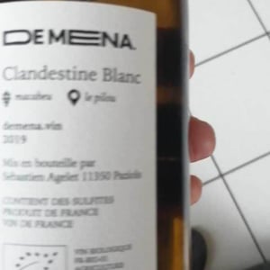 Domaine de Mena - Sébastien Agelet - Clandestine (rouge)
