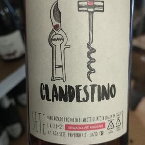 Clandestino Rosato - Sete - Vini Naturali - emiliano-giorgi-arcangelo-galuppi-martina-dalessio -2022