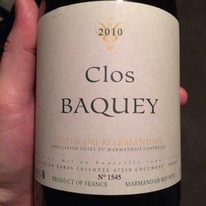 Clos Baquey 2010