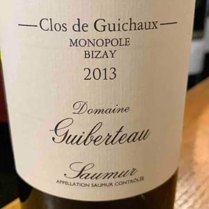 Clos De Guichaux Saumur 2013
