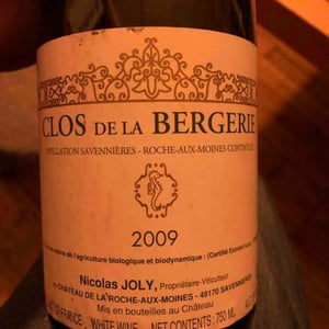 Clos de la Bergerie - Château de la Roche Aux Moines - Coulée de Serrant - Virginie & Nicolas Joly 