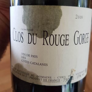 Clos du Rouge Gorge Rouge 2010