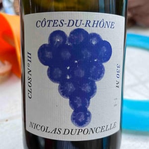CLOS N° III - Côtes-du-Rhône - Nicolas Duponcelle - Nicolas Duponcelle 