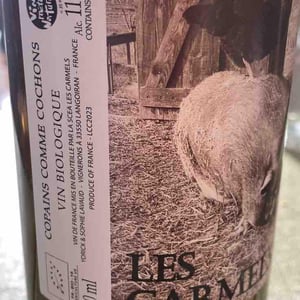 Copains comme cochons - Domaine Les Carmels - Yorick & Sophie Lavaud -2023