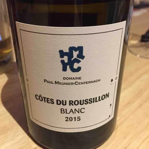 Côte Du Roussillon Blanc - Domaine Paul Meunier Centernach - paul-meunier
