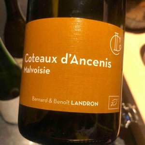 Coteaux D’ancenis Malvoisie - Domaine Landron-Chartier - Bernard, Françoise & Benoit Landron -2020