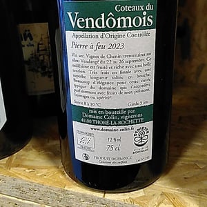 Côteaux Du Vendômois Blanc - Domaine Colin - pierre-francois-colin-patrice-colin