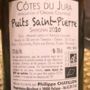 Côtes-du-Jura - "Puits Saint-Pierre" - Domaine Philippe Chatillon - Philippe Chatillon 