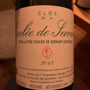 Coulée de Serrant - Château de la Roche Aux Moines - Coulée de Serrant - Virginie & Nicolas Joly 