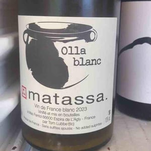 Olla Blanc - Domaine Matassa - Tom Lubbe 
