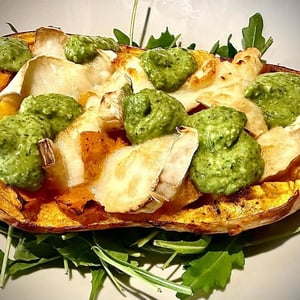 Courge Rôtie, Fromage De Chèvre Et Pesto - Hibou - 789936