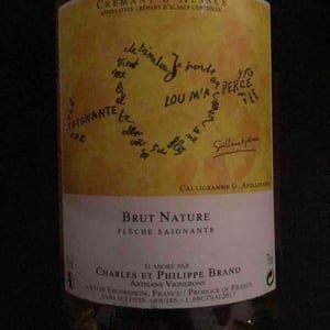 Crémant Brut Nature Flèche Saignante - Domaine Brand & Fils - philippe-brand