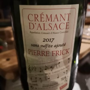 Crémant d'Alsace Pinot Blanc - Domaine Pierre Frick - Jean-Pierre, Chantal et Thomas Frick