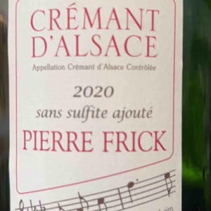 Crémant D’Alsace Riesling - Domaine Pierre Frick - Jean-Pierre, Chantal et Thomas Frick 