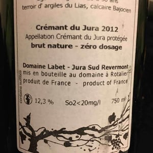 Domaine Labet - Julien, Charline & Romain Labet - Les Turbulents - Crémant du Jura