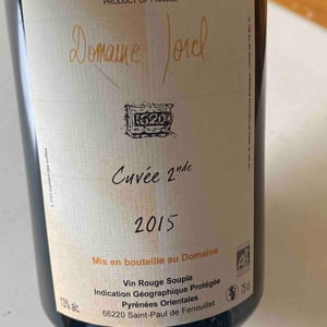 Cuvée 2nde - Domaine Jorel - manuel-jorel