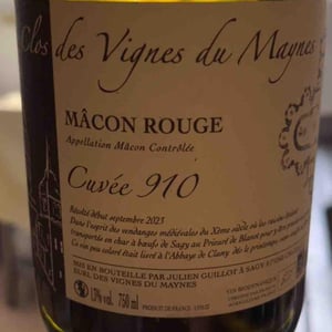 Cuvée 910 - Clos des Vignes du Maynes - Julien Guillot 