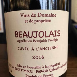 Cuvée à l'Ancienne - Domaine Marcel Joubert - Carine Joubert 