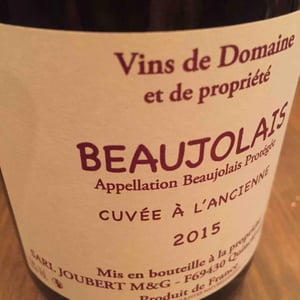 Cuvée à l'Ancienne - Domaine Marcel Joubert - Carine Joubert 