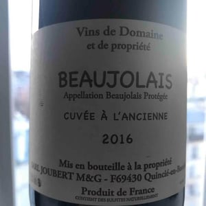Domaine Marcel Joubert - Carine Joubert - Cuvée à l'Ancienne