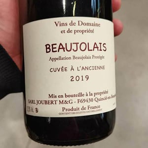 Cuvée à l'Ancienne - Domaine Marcel Joubert - Carine Joubert 