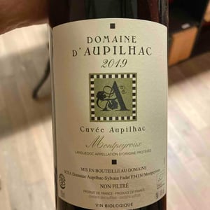 Cuvée Aupilhac - Domaine d'Aupilhac - Désirée & Sylvain Fadat 