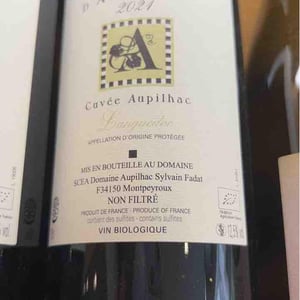 Cuvée Aupilhac - Domaine d'Aupilhac - Désirée & Sylvain Fadat 