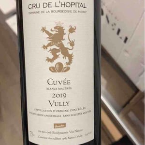 Cuvée Blancs Macérés - Cru de l'Hôpital - Christian Vessaz 