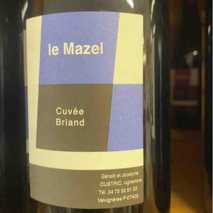 Cuvée Briand - Le Mazel - gerald-jocelyne-oustric