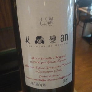 Cuvée Carignan - Domaine de Rapatel - Gérard Eyraud -2013