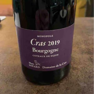 Cuvée Cras Monopole Rouge - Domaine de la Cras - Marc Soyard 