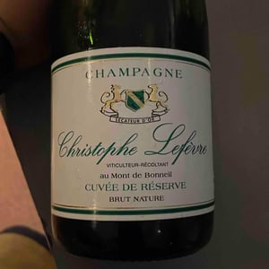 Cuvée De Reserve Brut Nature - Champagne Christophe Lefèvre - Christophe Lefèvre 