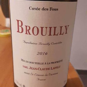 Cuvée des Fous - Jean-Claude Lapalu - Jean-Claude Lapalu 