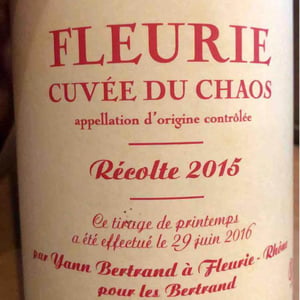 Les Bertrand - Guy, Annick & Yann Bertrand - Cuvée du Chaos
