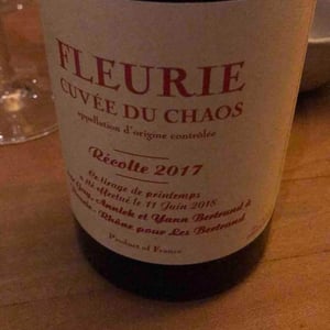 Cuvée du Chaos - Les Bertrand - Guy, Annick & Yann Bertrand 