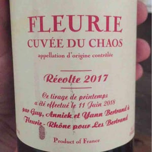 Cuvée du Chaos - Les Bertrand - guy-annick-yann-bertrand