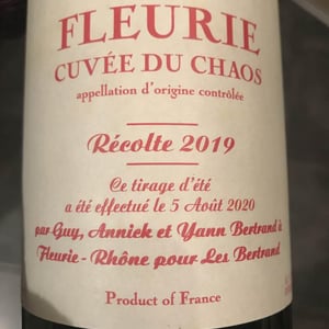 Cuvée du Chaos - Les Bertrand - guy-annick-yann-bertrand