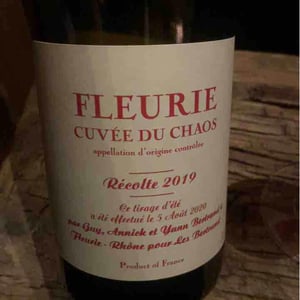 Cuvée du Chaos - Les Bertrand - Guy, Annick & Yann Bertrand 
