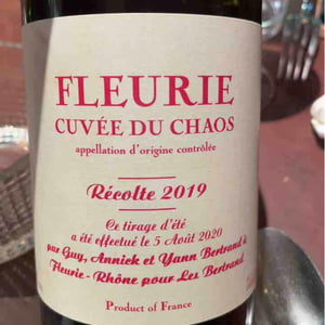 Les Bertrand - Guy, Annick & Yann Bertrand - Cuvée du Chaos