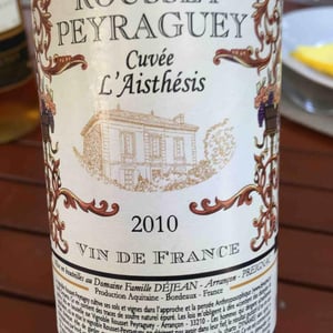 Cuvée L'Aisthésis - Rousset-Peyraguey - Alain Dejean 