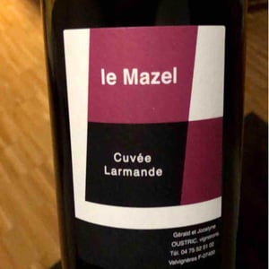 Le Mazel - Gérald & Jocelyne Oustric - Cuvée Larmande
