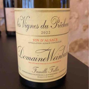 Cuvée les vitnes du precheur - Domaine Weinbach - Catherine & Théo Faller -2022