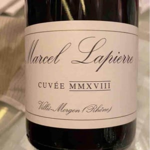 Domaine Marcel Lapierre - Mathieu & Camille Lapierre - Cuvée Marcel Lapierre