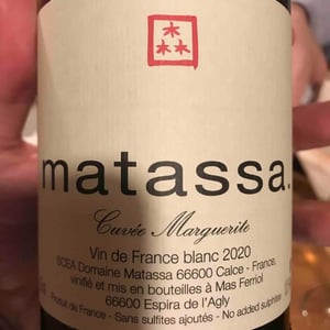 Domaine Matassa - Tom Lubbe - Cuvée Marguerite